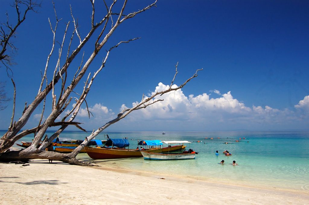 Elephant Beach is on Havelock Island, officially called Swaraj Dweep