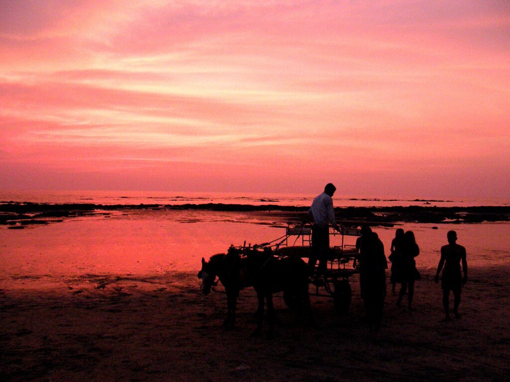 Casa de Kihim beach resort evening view in mumbai