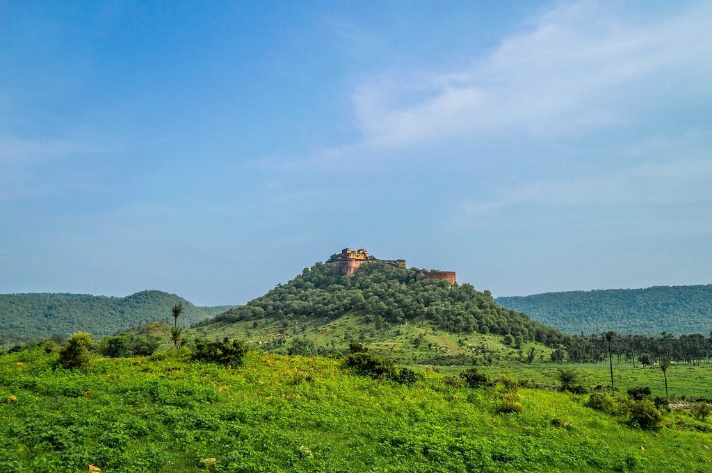 kankwari Fort within Sariska Tiger Reserve.